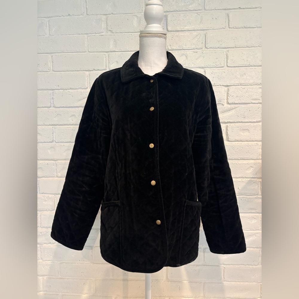 Black Velour Jacket size Large